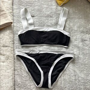 Sanctuary Black and White Bikini NWOT